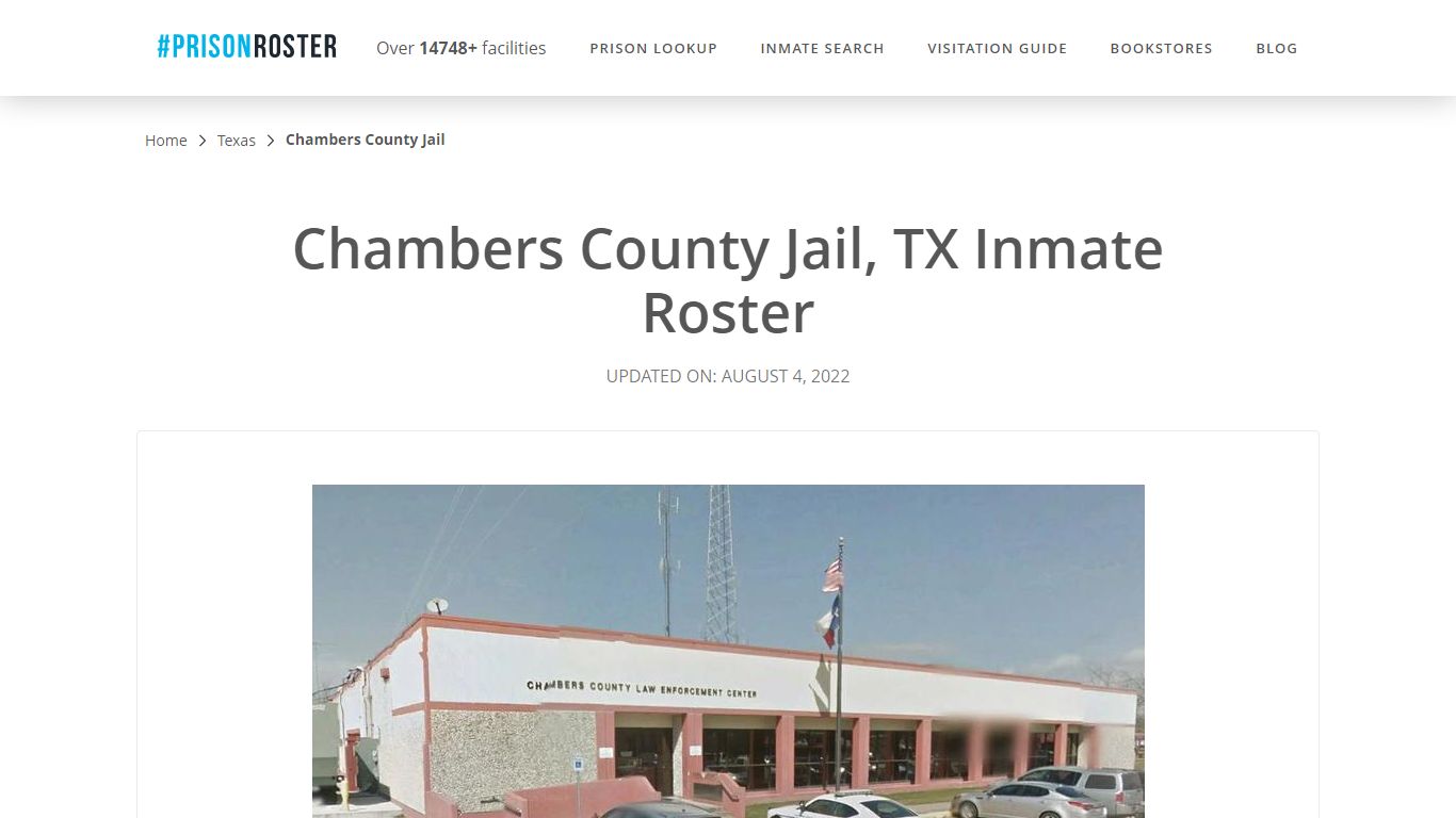 Chambers County Jail, TX Inmate Roster - Prisonroster